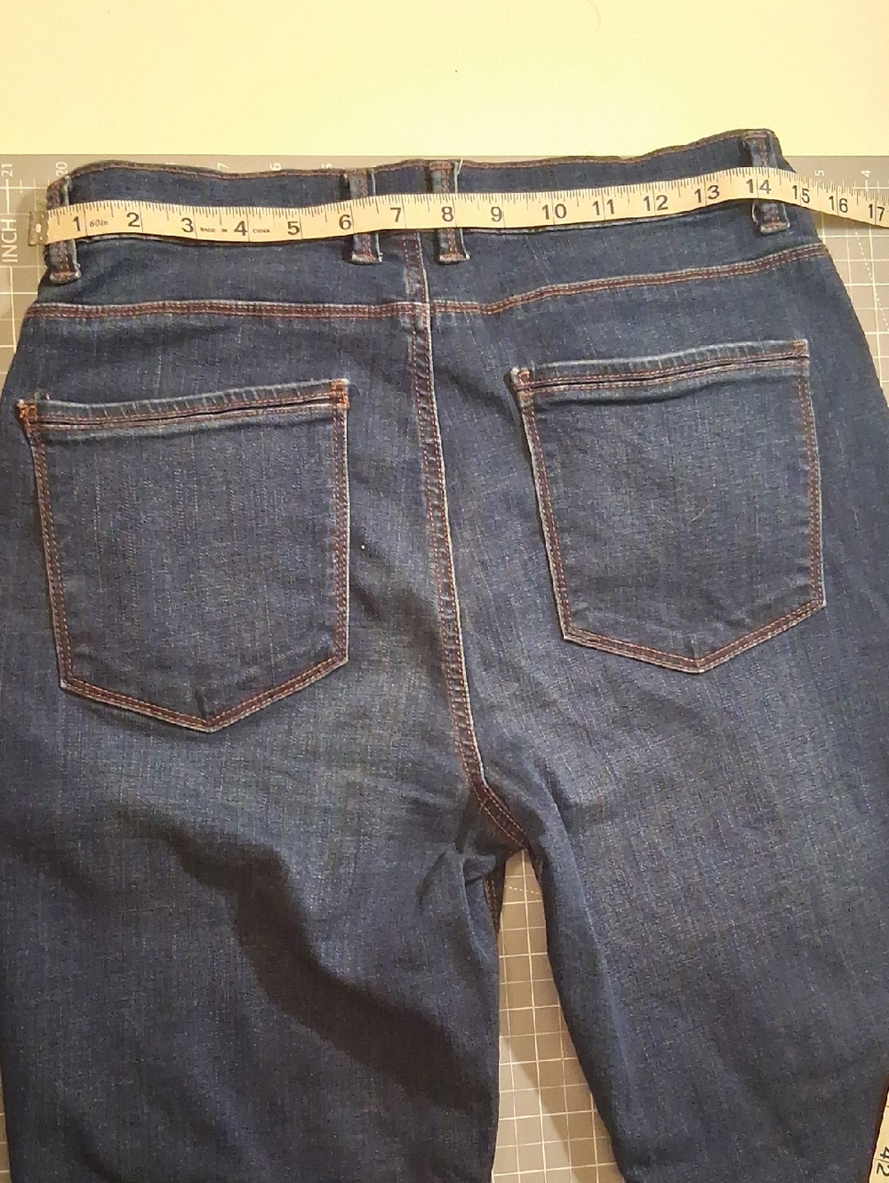 Women’s Dark Blue Straight-Leg Stretch Jeans - Picture 5 of 8